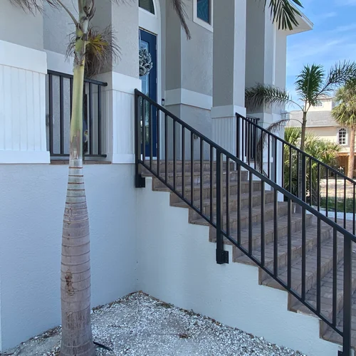 A durable, stylish staircase railing.